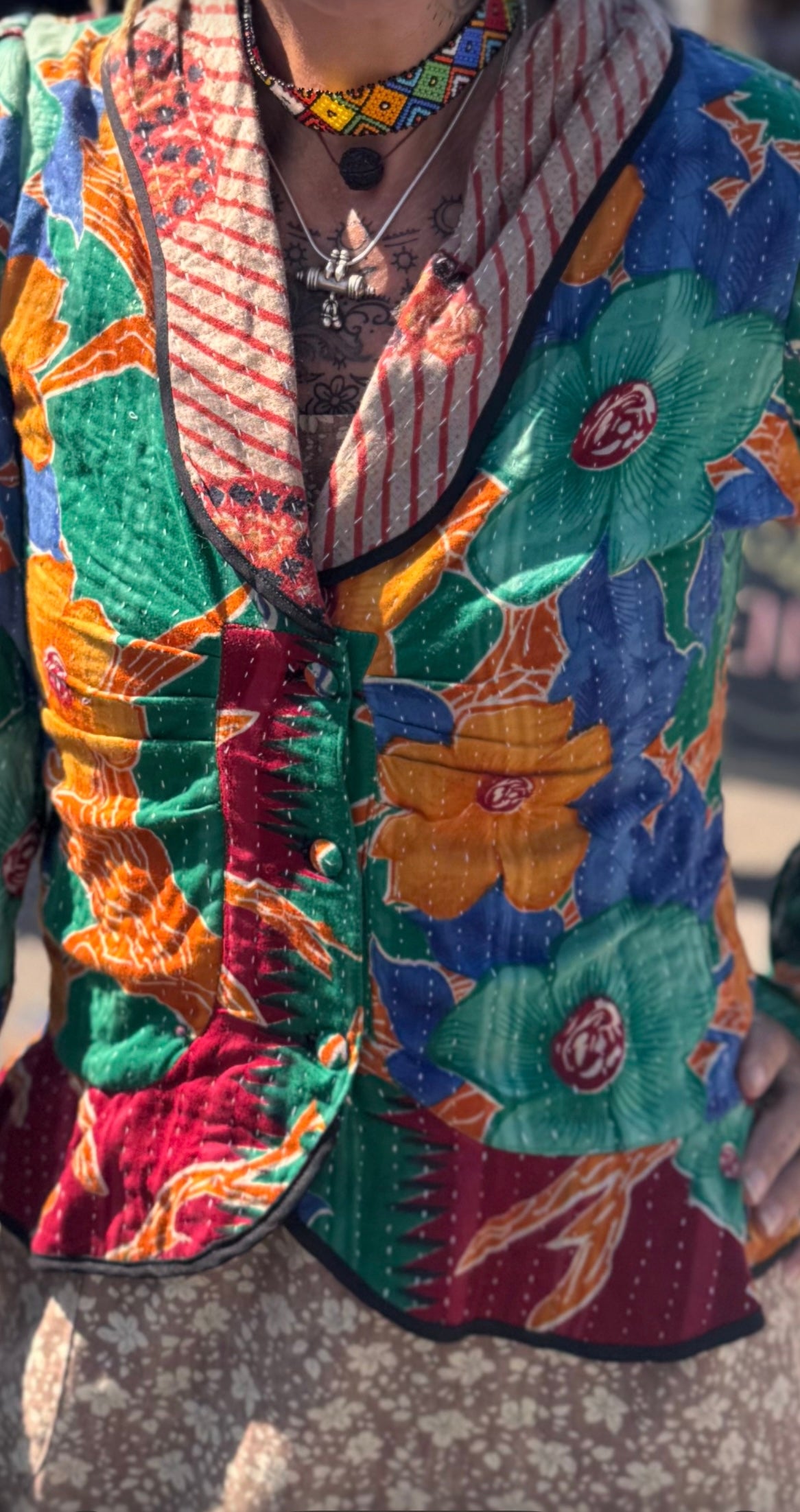 Fitted Kantha Jacket