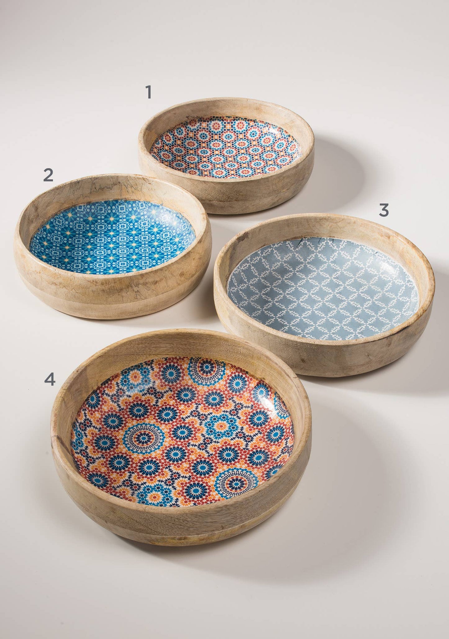 Moroccan Inspired Mango Wood Bowl