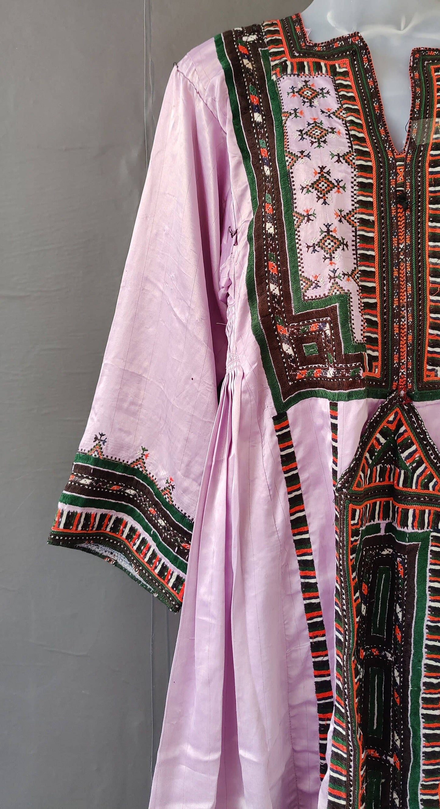 Vintage Handmade Embroidered Afghani Banjara Boho Baluchi Dress