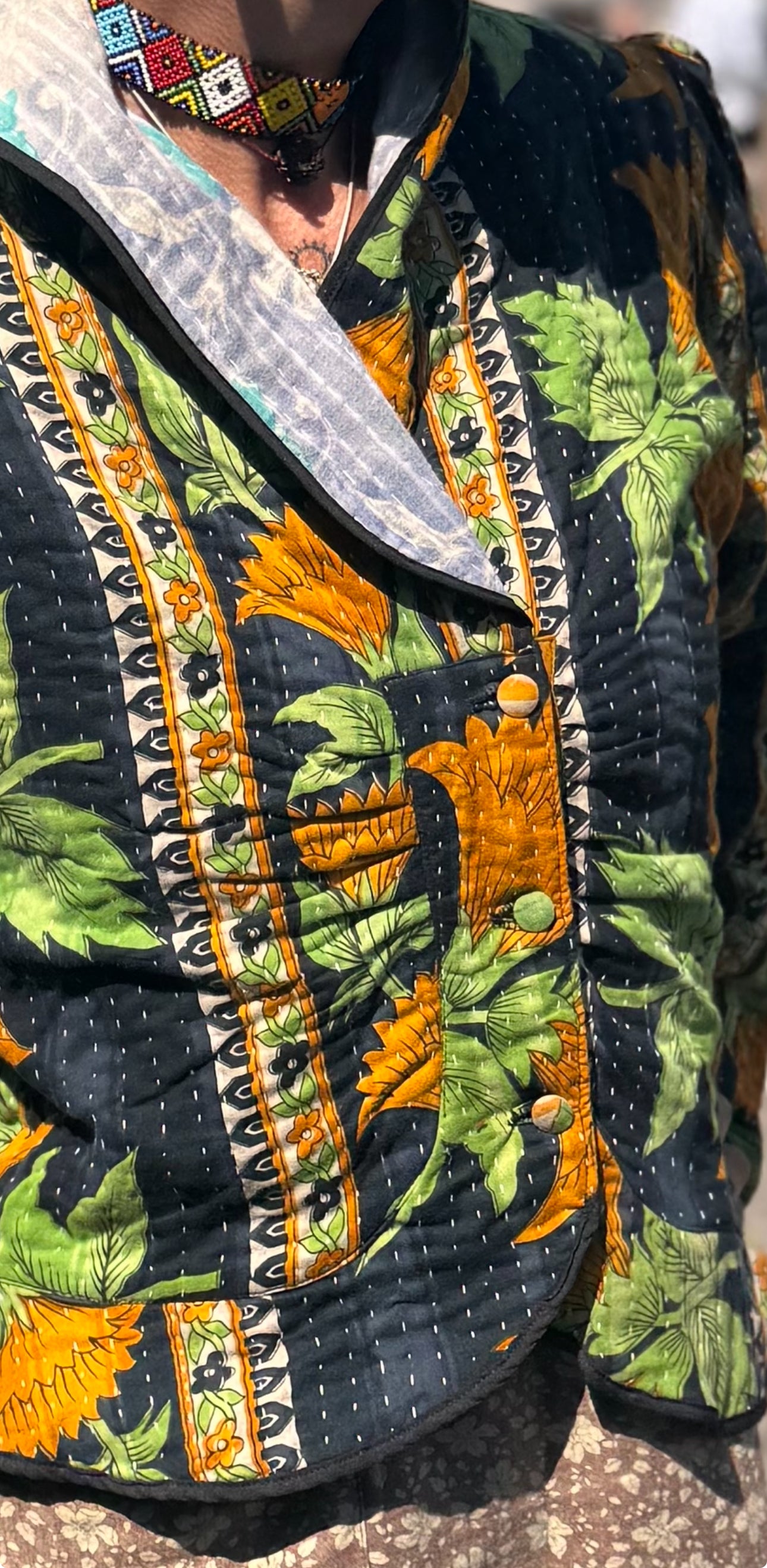 Fitted Kantha Jacket