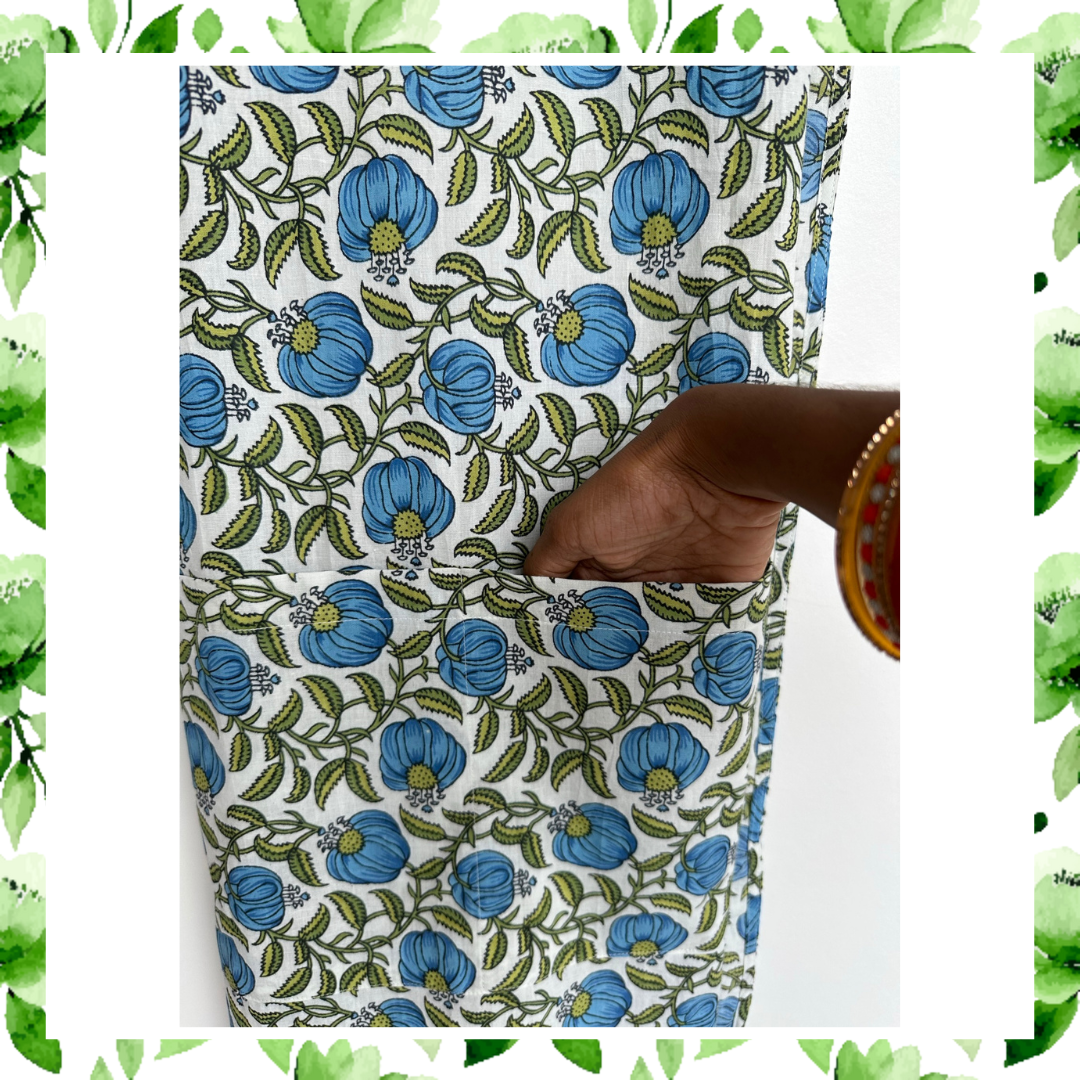 Block Print Craft Apron