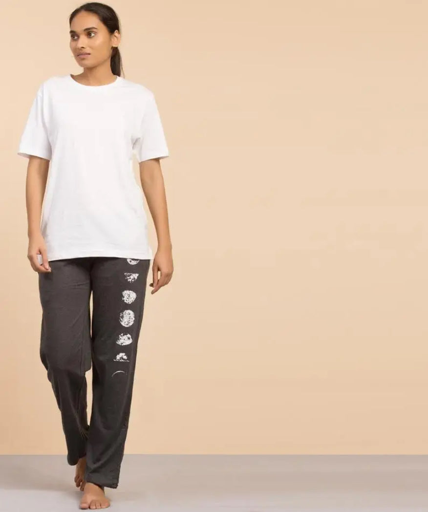 Unisex Moon Printed Track Pants