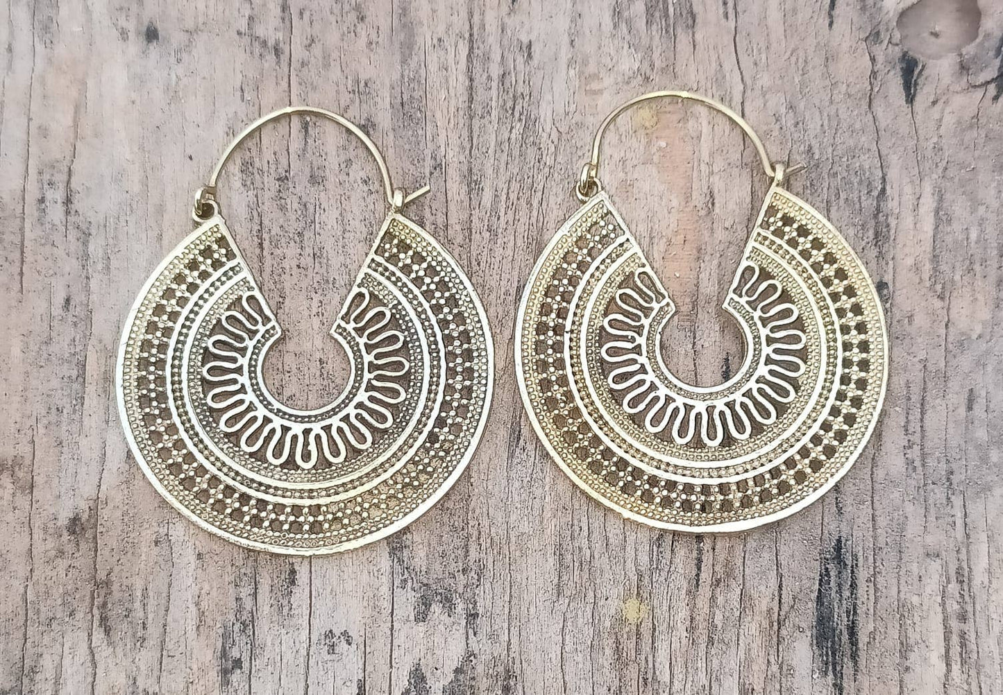 Tribal Hoop Earrings