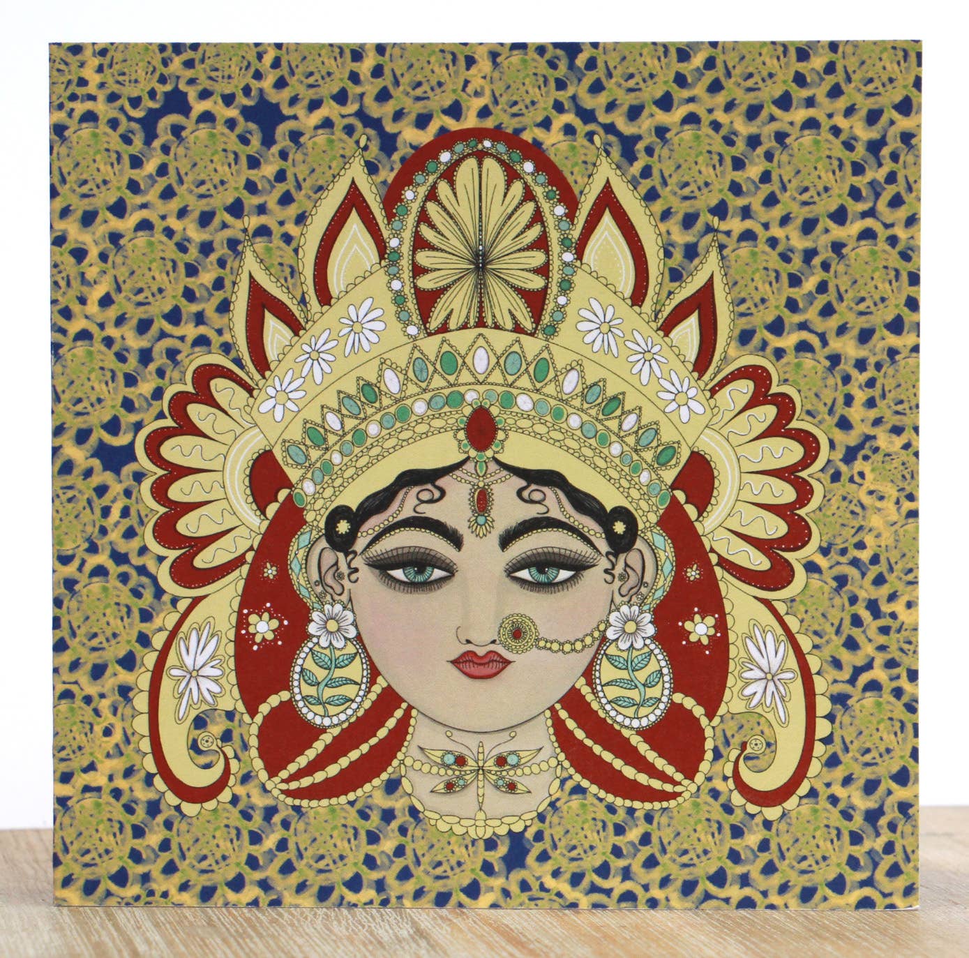 Durga Ma Indian Hindu Goddess Greeting Card