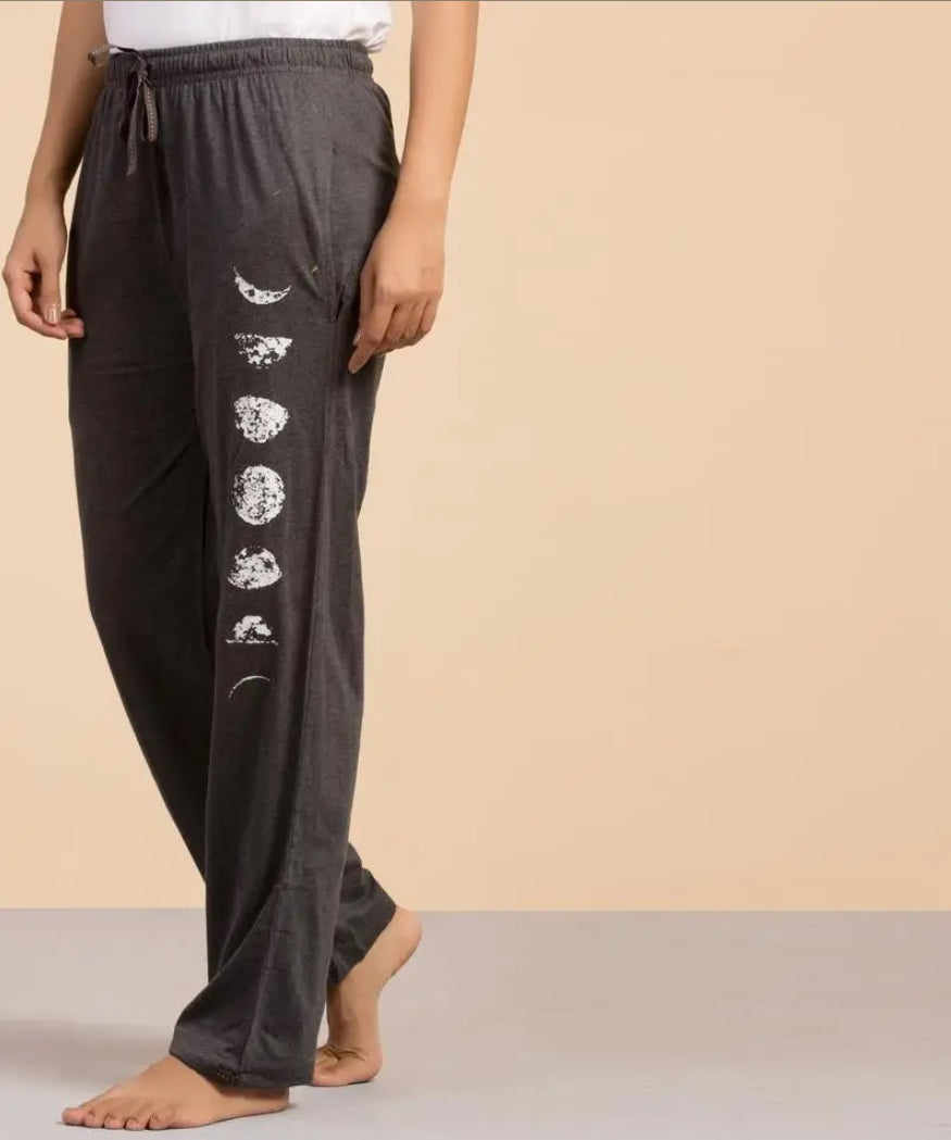 Unisex Moon Printed Track Pants