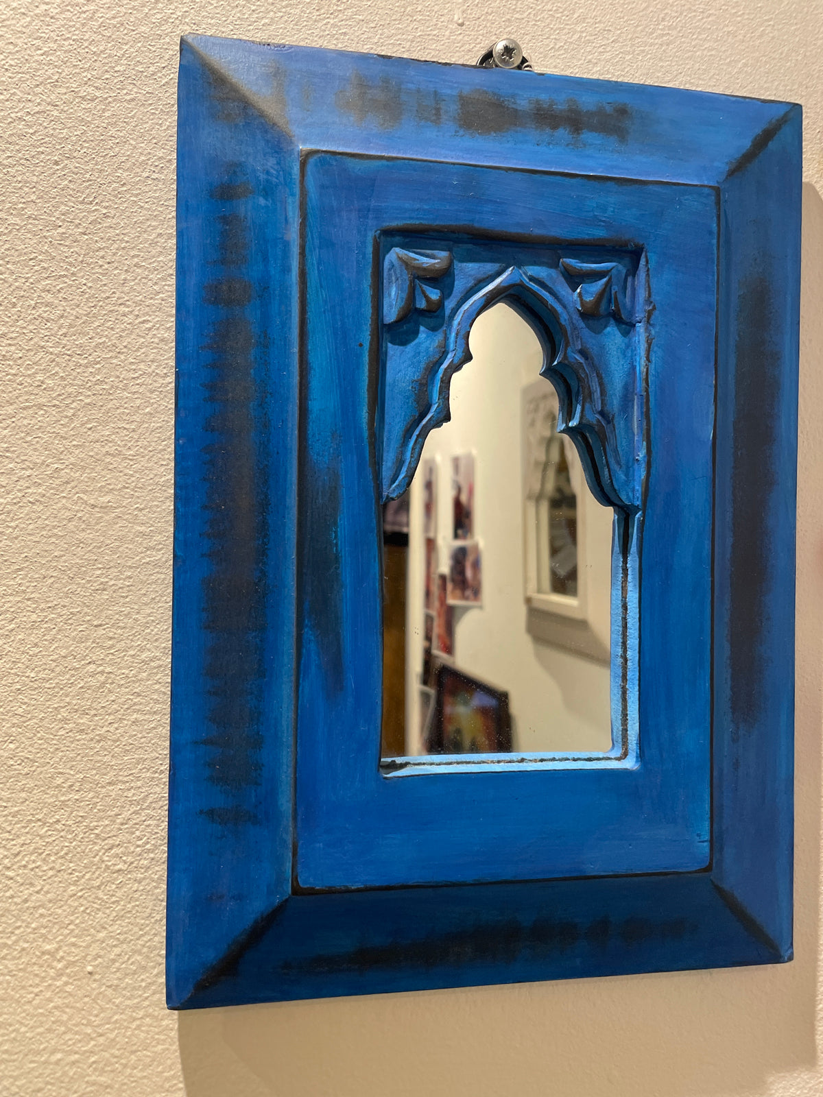 Distressed Temple Mirror
