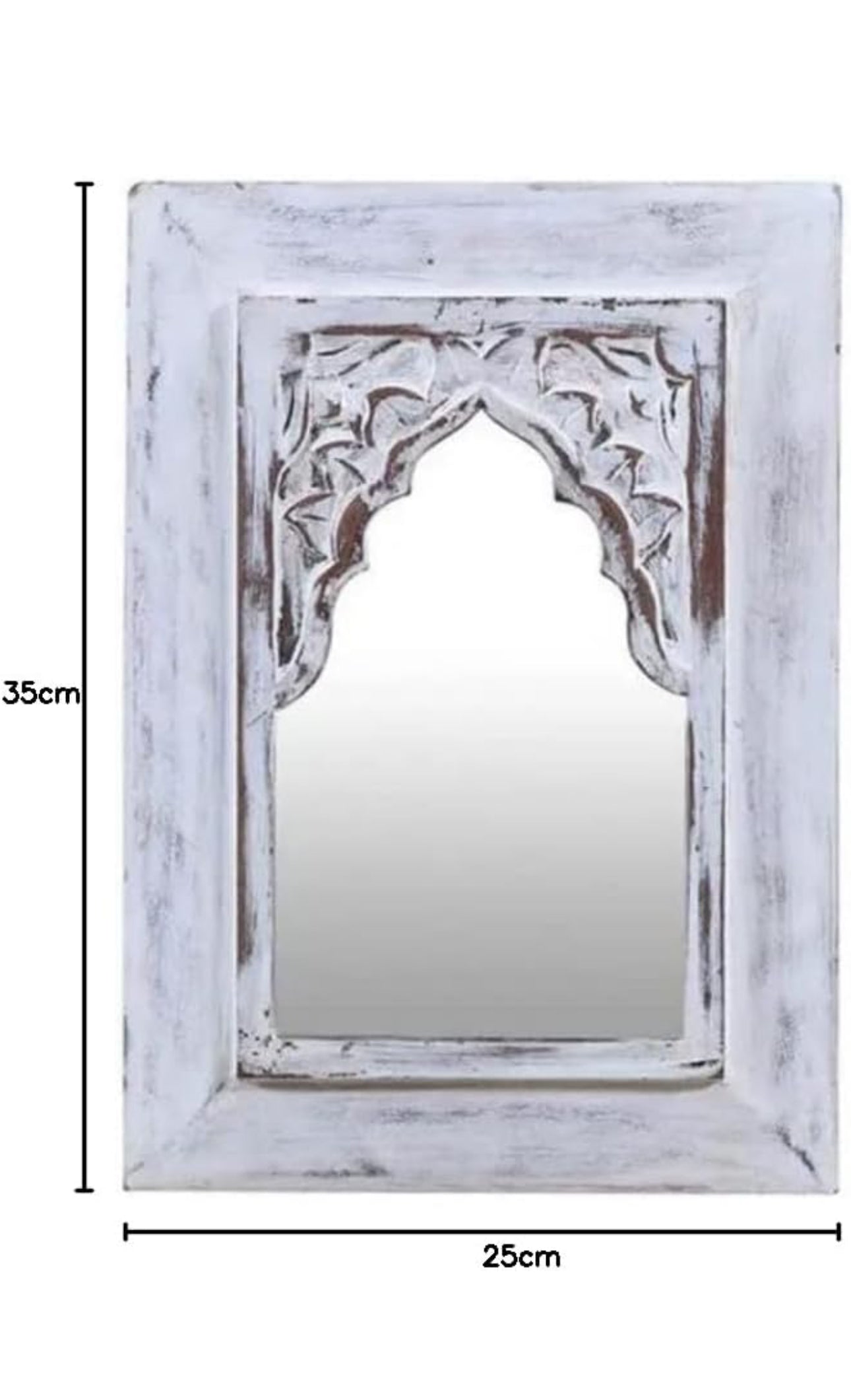 Distressed Temple Mirror