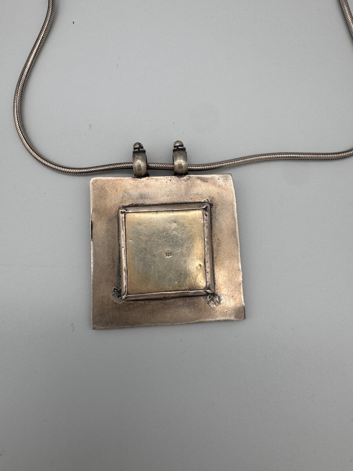 Ganesh Solid Silver Pendant & Chain