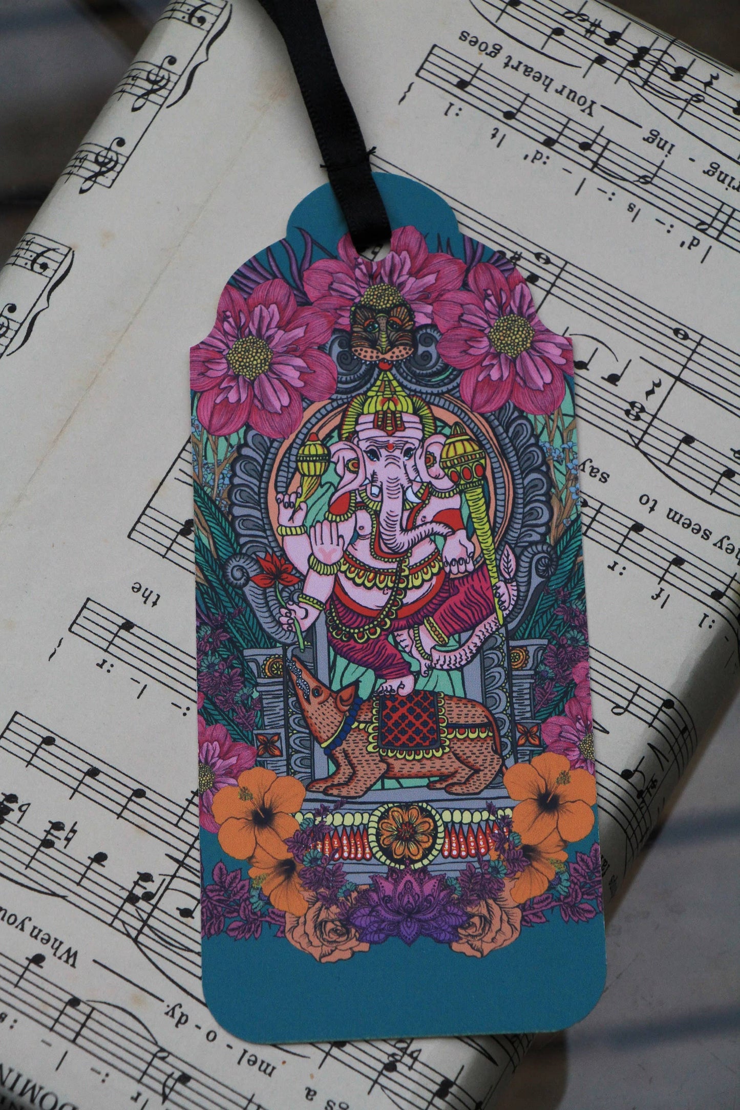 Ganesha Indian God Bookmark