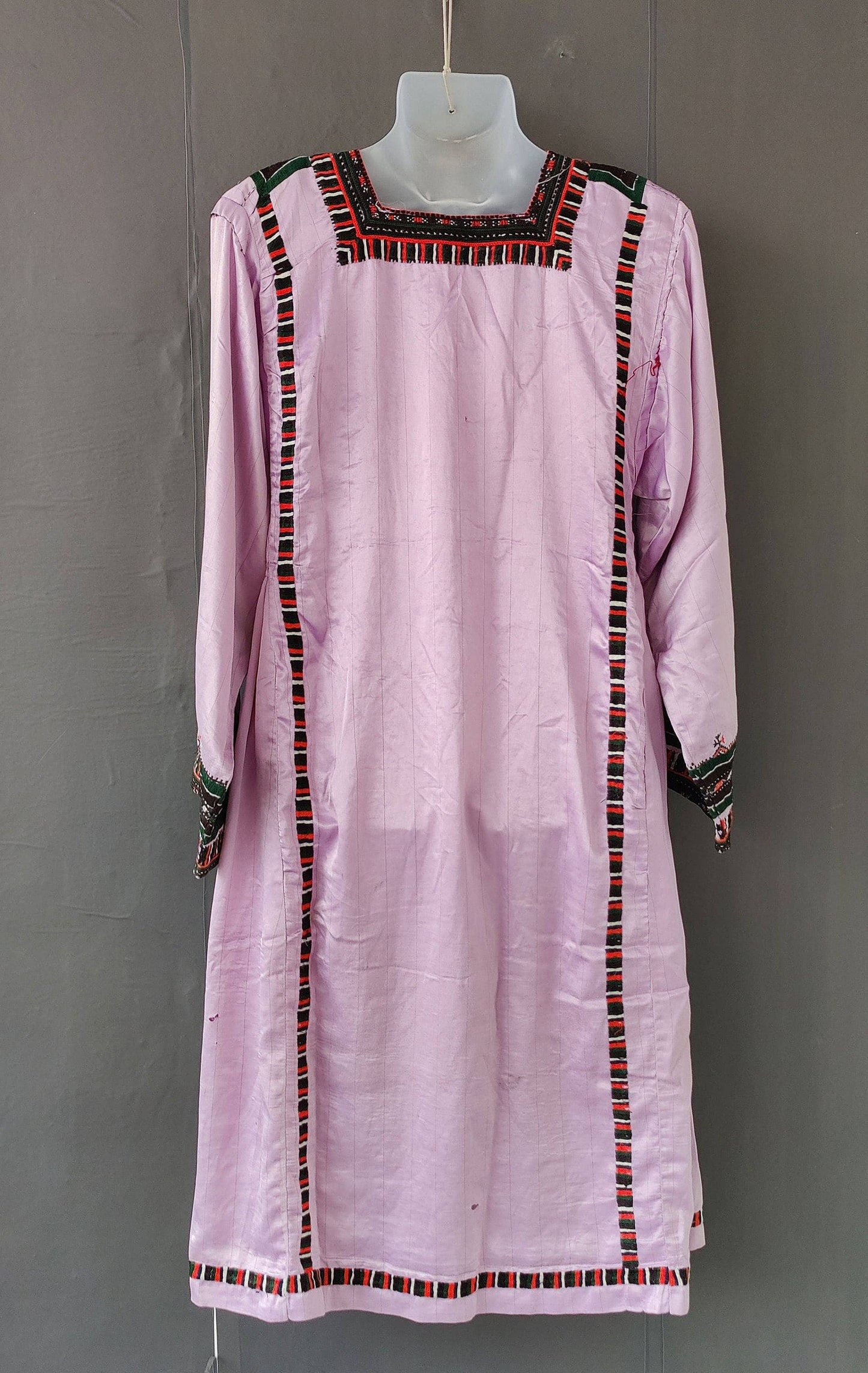 Vintage Handmade Embroidered Afghani Banjara Boho Baluchi Dress