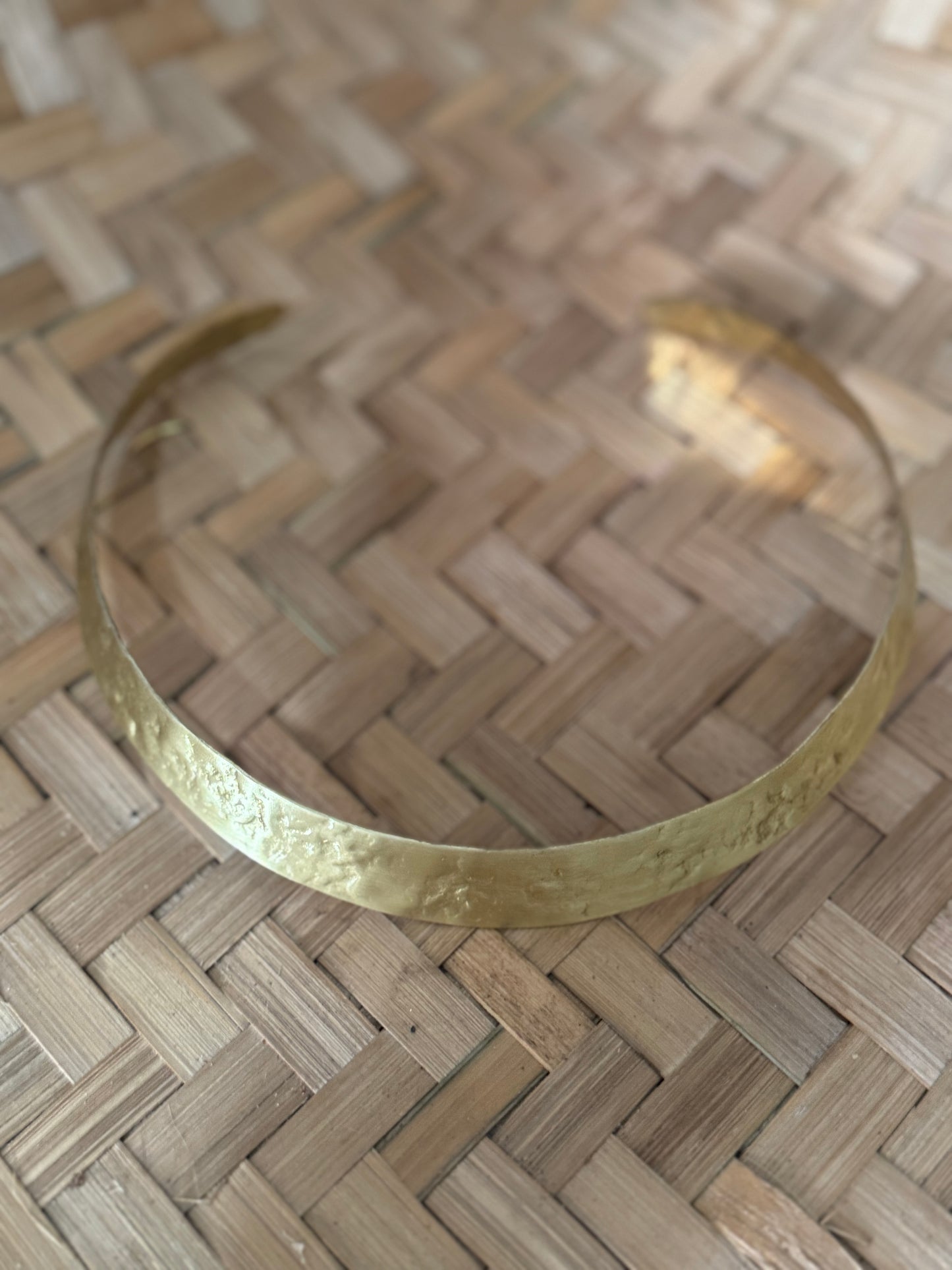 Hammered Brass Tribal Choker