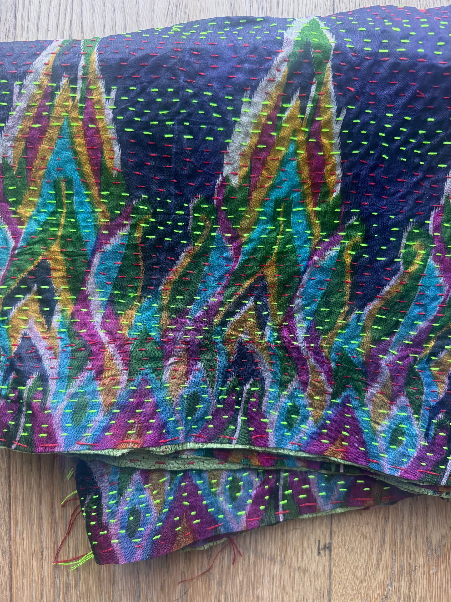 Silk Kantha Scarf