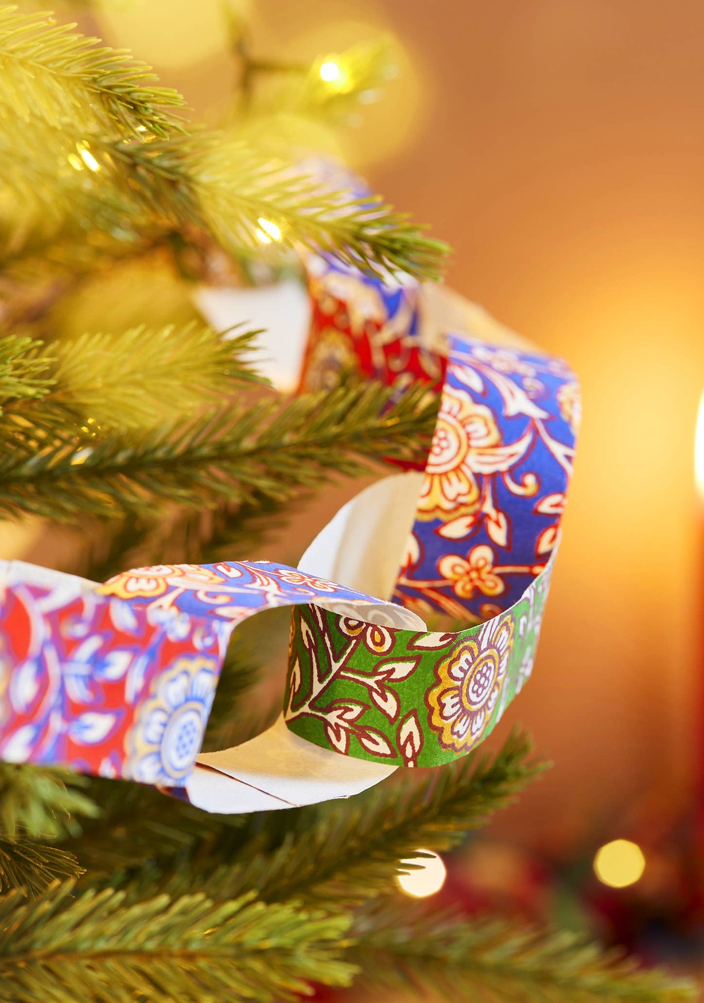 Jasmi Floral Block Print Paperchain Kit