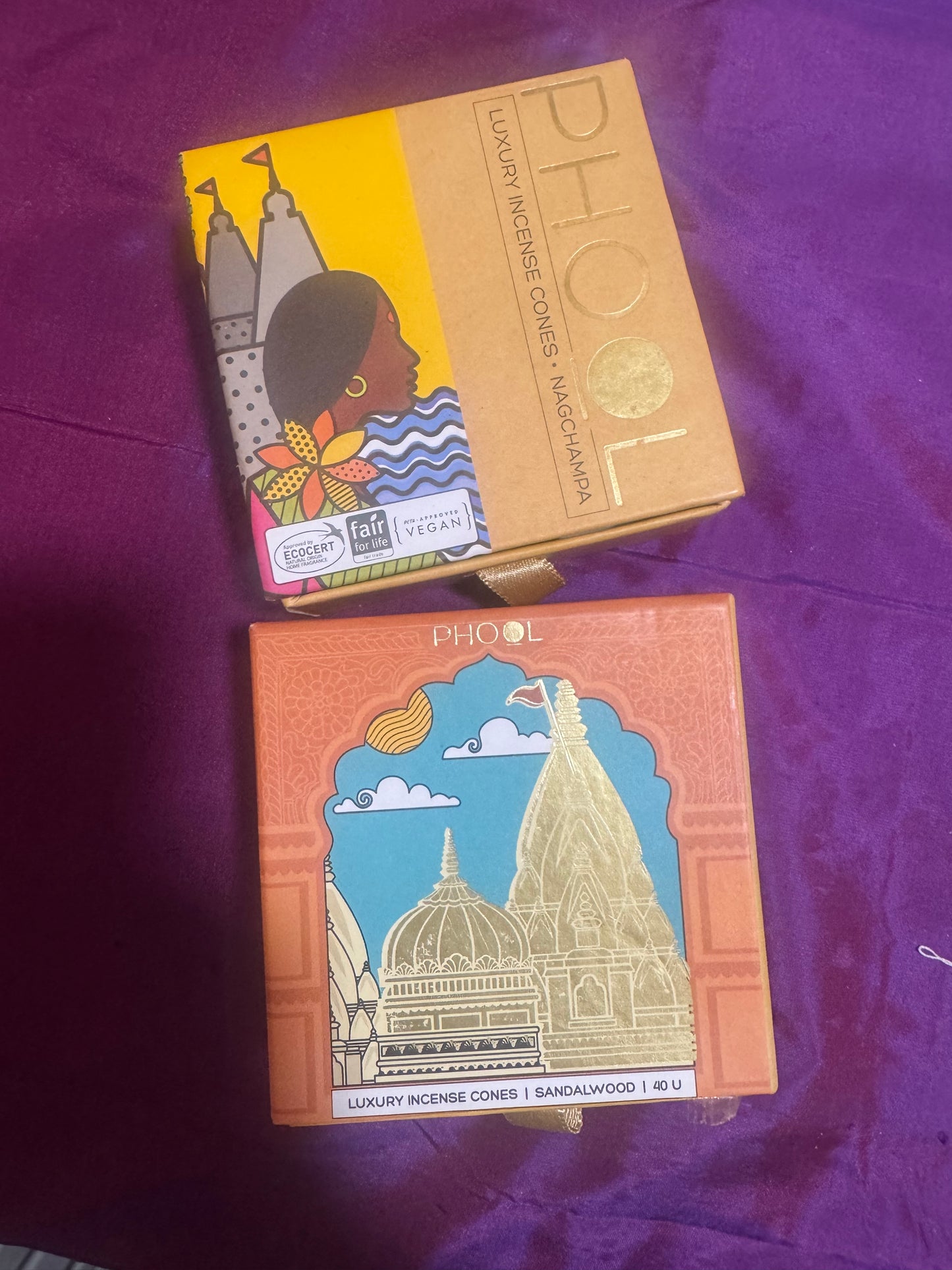 PHOOL Natural Incense Cone Set