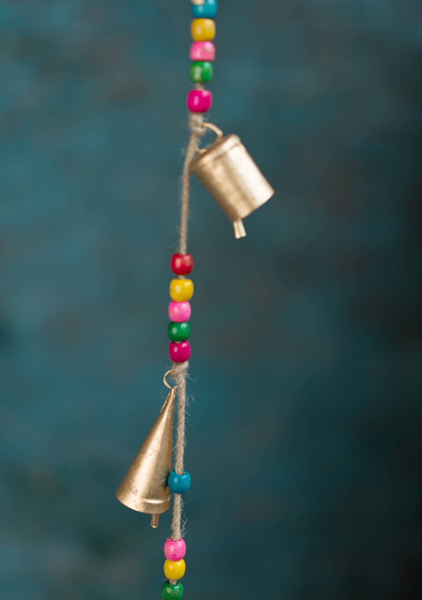 Rainbow Bead String With Bells
