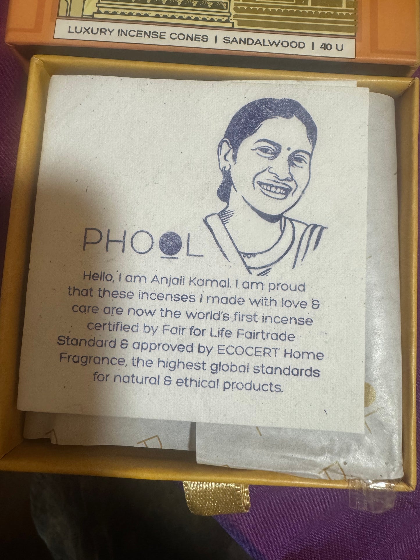 PHOOL Natural Incense Cone Set