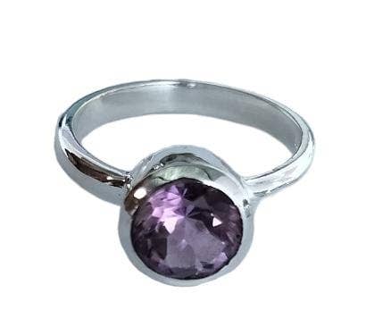 Purple Amethyst Sterling Silver Handmade Ring