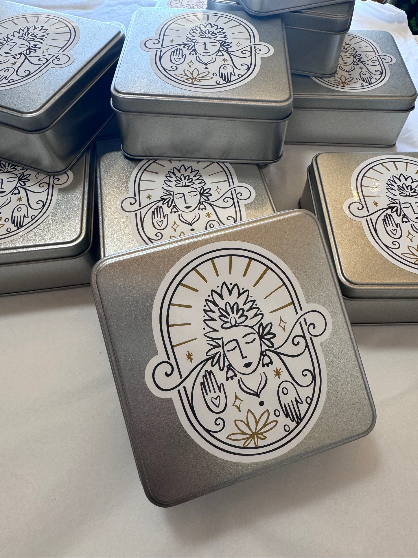 Lakshmi Dhoop Incense Filled Tin