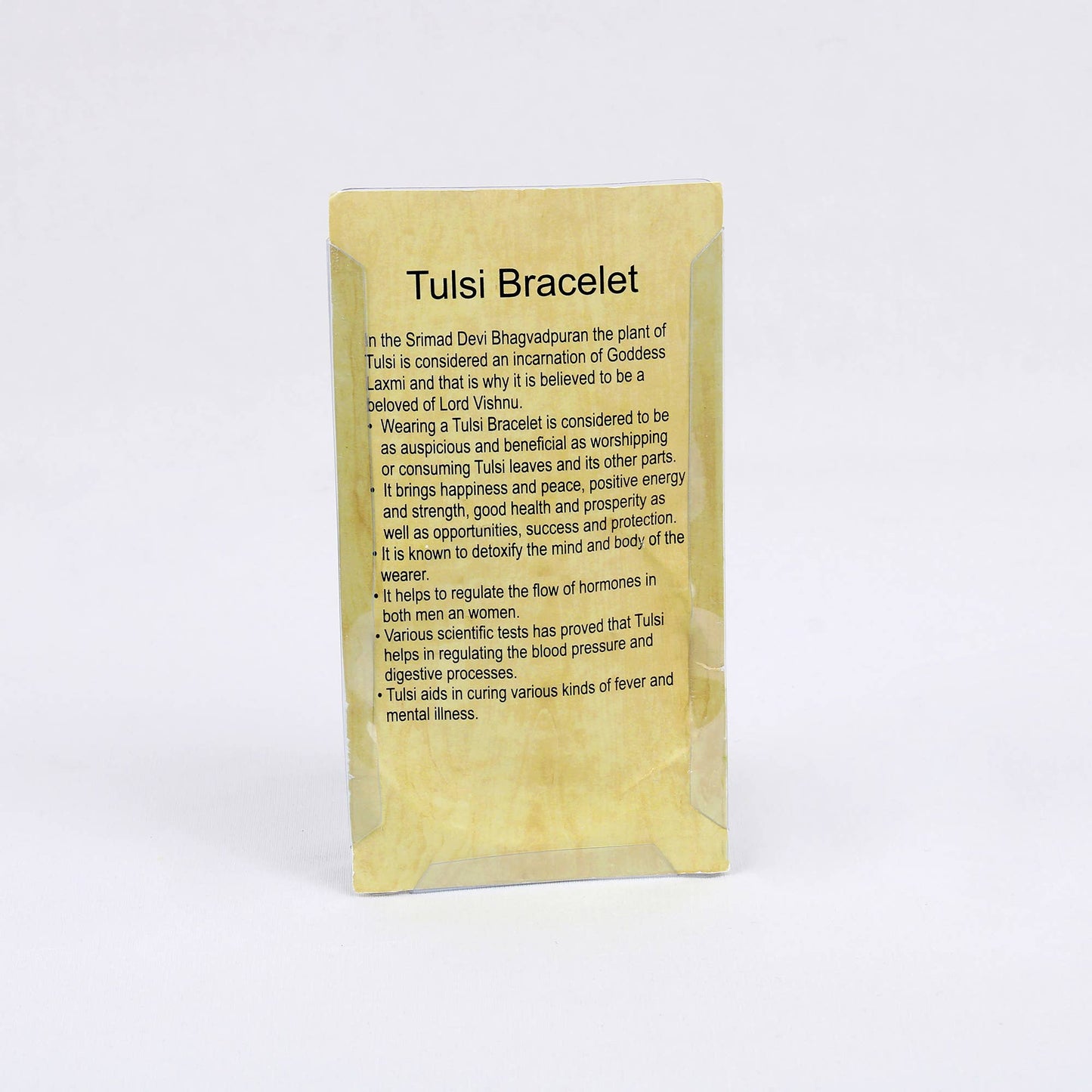 Tulsi (Holy Basil) Wood Bracelet – Natural Beads Bracelet
