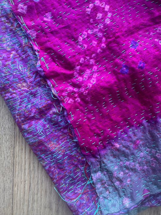 Silk Kantha Scarf