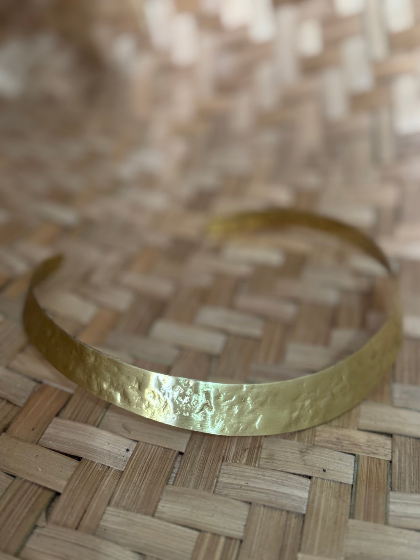 Hammered Brass Tribal Choker