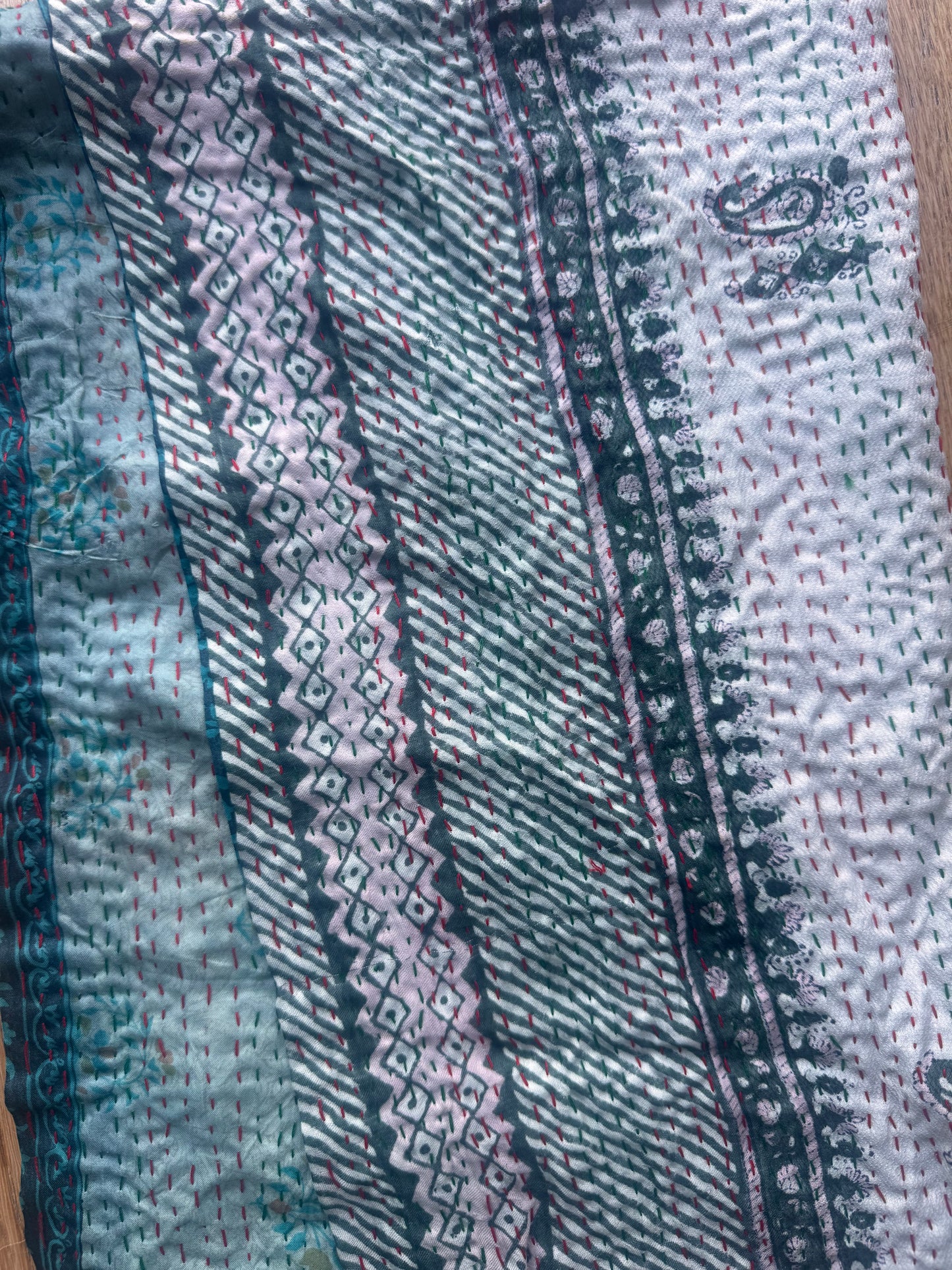 Silk Kantha Scarf