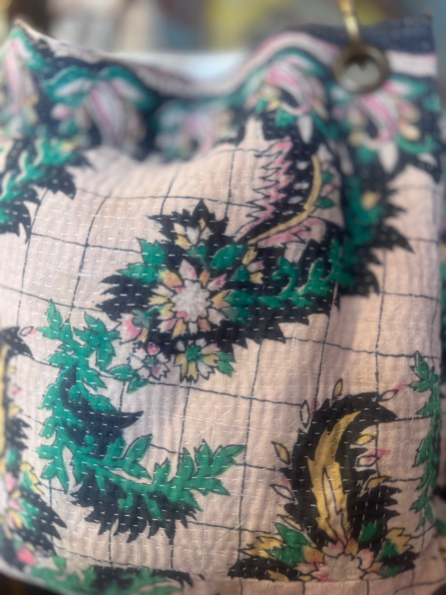 Vintage Kantha Handbag