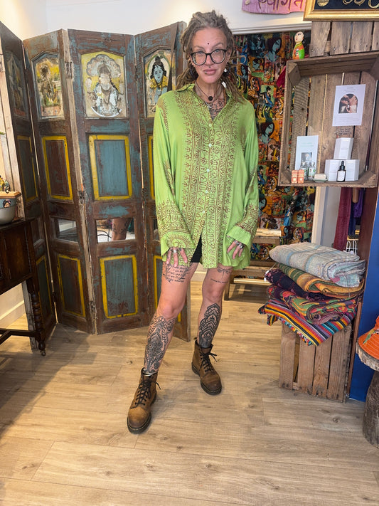 Om Shirt Dress
