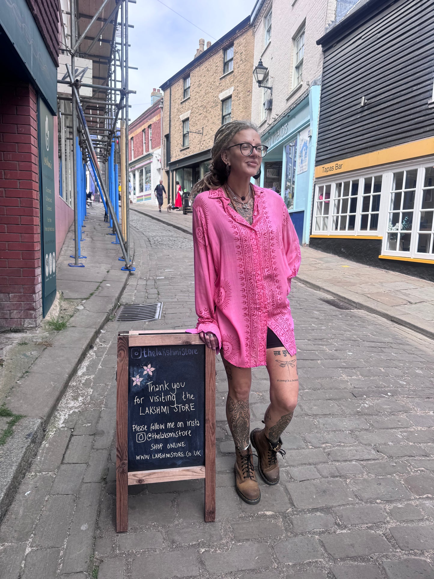 Om Shirt Dress