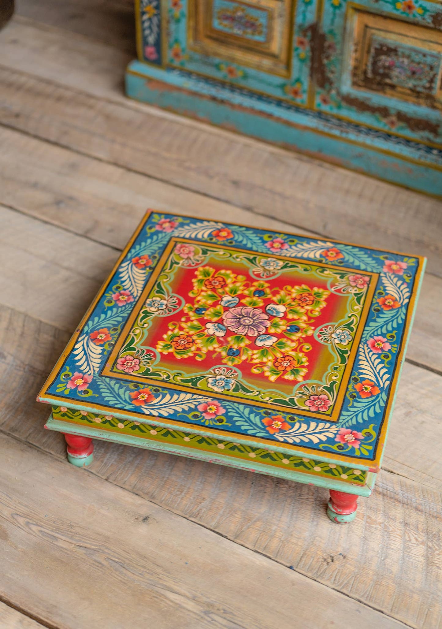 Vintage Hand Painted Side Table
