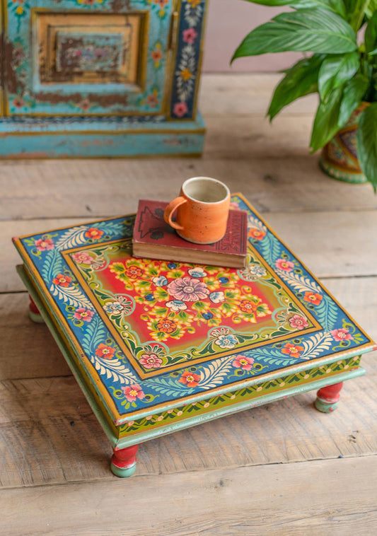 Vintage Hand Painted Side Table
