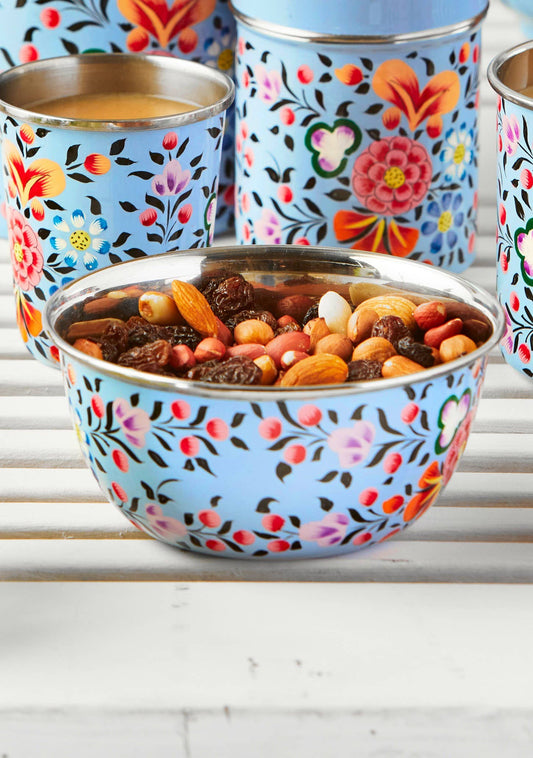 Hand Painted Enamel Bowl